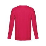 Unisex t-shirts met lange mouwen van katoen 150 g/m2 THC Bucharest kleur rood tweede weergave