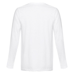 Unisex t-shirts met lange mouwen van katoen 150 g/m2 THC Bucharest kleur wit