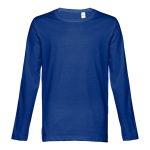 Unisex t-shirts met lange mouwen van katoen 150 g/m2 THC Bucharest kleur koningsblauw eerste weergave