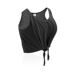 Dames tanktop gemaakt van 130 g/m2 polyester kleur zwart  negende weergave