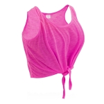 Dames tanktop gemaakt van 130 g/m2 polyester kleur neon fuchsia