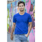 T-shirts personaliseren van 200 g/m² biologisch katoen Elevate NXT kleur koningsblauw