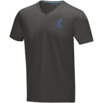 Biologisch katoenen T-shirt bedrukken Elevate NXT 200 kleur donkergrijs weergave zeefdruk