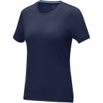 Dames T-shirt van biologisch katoen met korte mouwen 200 g/m2 Elevate NXT kleur donkerblauw
