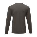 T-shirt bedrukken van zacht biologisch katoen 200 g/m² Elevate NXT kleur donkergrijs tweede weergave achterkant