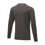T-shirt bedrukken van zacht biologisch katoen 200 g/m² Elevate NXT kleur donkergrijs derde weergave achterkant