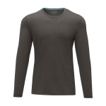 T-shirt bedrukken van zacht biologisch katoen 200 g/m² Elevate NXT kleur donkergrijs tweede weergave voorkant