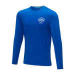 T-shirt bedrukken van zacht biologisch katoen 200 g/m² Elevate NXT kleur koningsblauw weergave zeefdruk