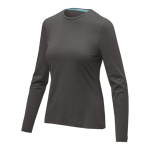 Biologisch katoenen reclame T-shirt met logo Elevate NXT 200 g/m2 kleur donkergrijs