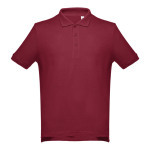 Poloshirts in diverse kleuren en 195 g/m2 katoen THC Adam kleur bordeaux