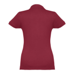 Dames katoenen polo in diverse kleuren 195 g/m2 THC Eve kleur bordeaux