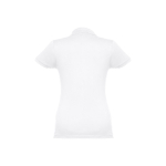 Dames katoenen polo in diverse kleuren 195 g/m2 THC Eve kleur wit tweede weergave