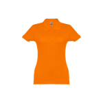 Dames katoenen polo in diverse kleuren 195 g/m2 THC Eve kleur oranje eerste weergave
