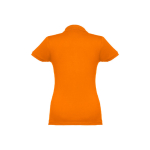 Dames katoenen polo in diverse kleuren 195 g/m2 THC Eve kleur oranje tweede weergave
