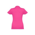 Dames katoenen polo in diverse kleuren 195 g/m2 THC Eve kleur fuchsia tweede weergave