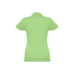 Dames katoenen polo in diverse kleuren 195 g/m2 THC Eve kleur lichtgroen tweede weergave