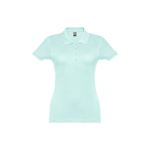 Dames katoenen polo in diverse kleuren 195 g/m2 THC Eve kleur mintgroen eerste weergave