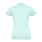 Dames katoenen polo in diverse kleuren 195 g/m2 THC Eve kleur mintgroen