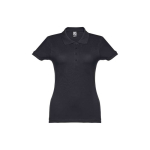 Dames katoenen polo in diverse kleuren 195 g/m2 THC Eve kleur ultramarijn blauw eerste weergave