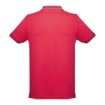 Slim-fit poloshirts met logo van 210 g/m2 THC Rome-katoen kleur rood