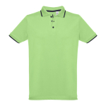 Slim-fit poloshirts met logo van 210 g/m2 THC Rome-katoen
