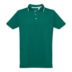 Slim-fit poloshirts met logo van 210 g/m2 THC Rome-katoen