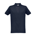 Polo's met full colour logo in katoen en polyester 200 g/m2 THC Berlin kleur blauw eerste weergave