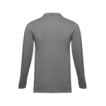 Polo's met lange mouwen van katoen 210 g/m2 THC Bern kleur donkergrijs tweede weergave