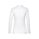 Polo voor dames met lange mouwen van 210 g/m2 katoen THC Bern kleur wit tweede weergave