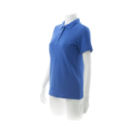 Dames polo personaliseren gemaakt van 180 g/m2 katoen Keya kleur blauw derde weergave