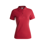 Dames polo personaliseren gemaakt van 180 g/m2 katoen Keya kleur rood  negende weergave