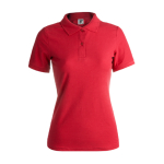 Dames polo personaliseren gemaakt van 180 g/m2 katoen Keya kleur rood  negende weergave