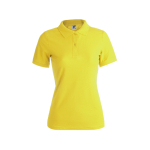 Dames polo personaliseren gemaakt van 180 g/m2 katoen Keya kleur geel  negende weergave