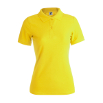Dames polo personaliseren gemaakt van 180 g/m2 katoen Keya kleur geel  negende weergave