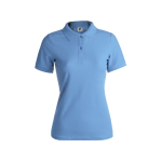 Dames polo personaliseren gemaakt van 180 g/m2 katoen Keya kleur lichtblauw  negende weergave