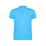 Promotioneel technisch ademend polyester poloshirt 180 g/m2 MKT kleur lichtblauw  negende weergave