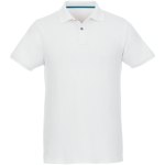 Ecologische polo van katoen en polyester Elevate NXT 220 g/m2 kleur wit tweede weergave voorkant