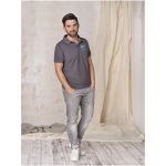 Ecologische polo van katoen en polyester Elevate NXT 220 g/m2 kleur wit luxe weergave