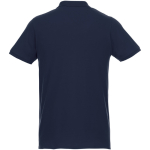 Ecologische polo van katoen en polyester Elevate NXT 220 g/m2 kleur marineblauw tweede weergave achterkant