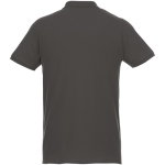 Poloshirt van biologisch katoen en gerecycled polyester 220 g/m² Elevate NXT kleur taupe grijs tweede weergave achterkant