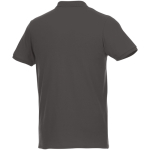 Poloshirt van biologisch katoen en gerecycled polyester 220 g/m² Elevate NXT kleur taupe grijs derde weergave achterkant