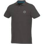 Poloshirt van biologisch katoen en gerecycled polyester 220 g/m² Elevate NXT kleur taupe grijs