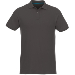 Poloshirt van biologisch katoen en gerecycled polyester 220 g/m² Elevate NXT kleur taupe grijs tweede weergave voorkant