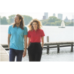 Poloshirt van biologisch katoen en gerecycled polyester 220 g/m² Elevate NXT kleur taupe grijs
