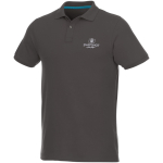 Poloshirt van biologisch katoen en gerecycled polyester 220 g/m² Elevate NXT kleur taupe grijs weergave zeefdruk