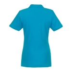 Damespolo van biologisch katoen 220 g/m2 Elevate NXT kleur blauw