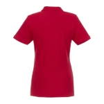 Damespolo van biologisch katoen 220 g/m2 Elevate NXT kleur rood