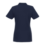 Damespolo van biologisch katoen 220 g/m2 Elevate NXT kleur marineblauw