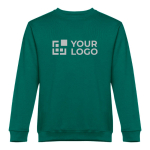 Sweatshirt in diverse kleuren polyester en katoen 300 g/m2 THC Delta met afdrukgebied