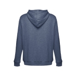 Sweatshirts met logo in katoen en polyester 320 g/m2 THC Amsterdam kleur gemarmerd blauw tweede weergave